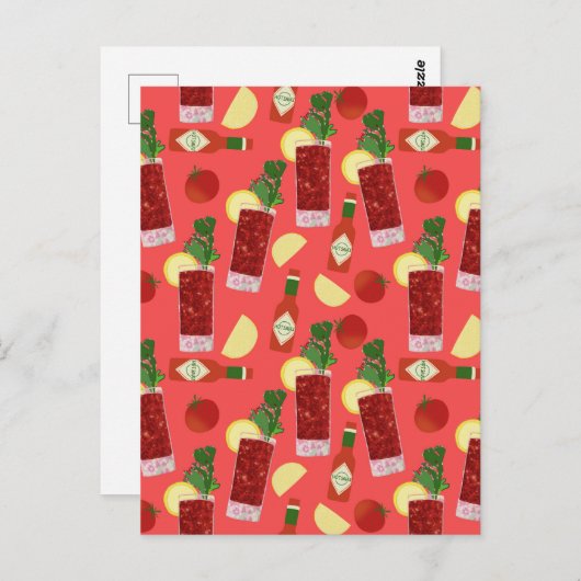 Bloody Mary Briefkaart (Voorkant / Achterkant)