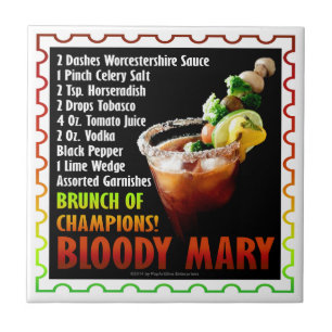 BLOODY MARY, Brunch der Kampioenen Tegeltje