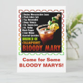 BLOODY MARY, Brunch of Champions Kaart (Staand voorkant)