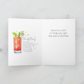 Bloody Mary Cocktail 21e Happy Birthday Kaart (Binnen)