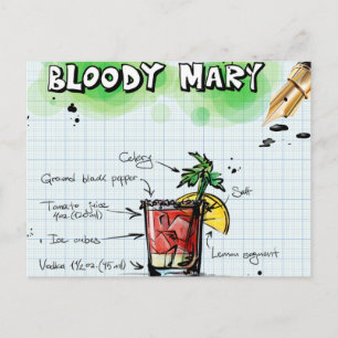 Bloody Mary Cocktail Briefkaart