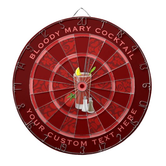 Bloody Mary Cocktail Dartbord (Voorkant)
