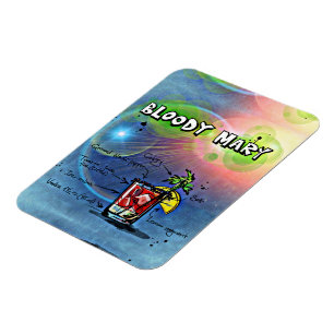 Bloody Mary Cocktail Drink Receptenmagneet Magneet