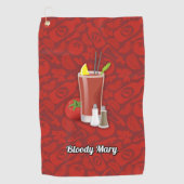 Bloody Mary Cocktail Golfhanddoek (Voorkant)