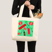 Bloody Mary Cocktail Grote Tote Bag (Voorkant (product))