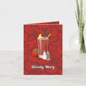 Bloody Mary Cocktail Kaart (Voorkant)