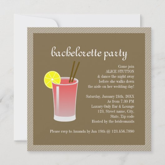 Bloody Mary Cocktail Kaart (Voorkant)