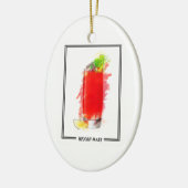 Bloody Mary Cocktail Marker Sketch Keramisch Ornament (Links)