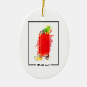 Bloody Mary Cocktail Marker Sketch Keramisch Ornament