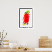 Bloody Mary Cocktail Marker Sketch Poster (Keuken)
