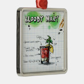 Bloody Mary Cocktail Metalen Ornament (Rechts)