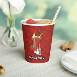 Bloody Mary Cocktail Papieren Bekers