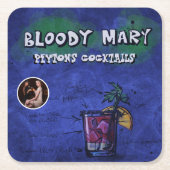 Bloody Mary Cocktail Party Kartonnen Onderzetters (Voorkant)