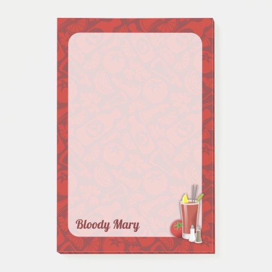 Bloody Mary Cocktail Post-it® Notes (Voorkant)