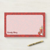Bloody Mary Cocktail Post-it® Notes (Op bureau)