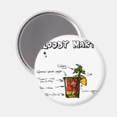 Bloody Mary Cocktail Recept Magneet (Voorkant / Achterkant)