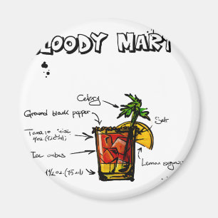 Bloody Mary Cocktail Recept Magneet