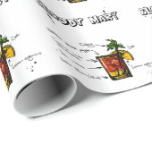 Bloody Mary Cocktail Recipe Cadeaupapier (Rol Hoek)