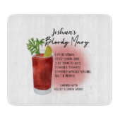 Bloody Mary Cocktail Recipe Gepersonaliseerd Snijplank (Voorkant)