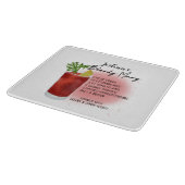 Bloody Mary Cocktail Recipe Gepersonaliseerd Snijplank (Hoek)