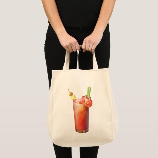 Bloody Mary Cocktail Tote Bag (Voorkant (product))