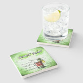 Bloody Mary Drink Recipe Stenen Onderzetter (Zijkant)