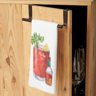 Bloody Mary en hete saus Theedoek