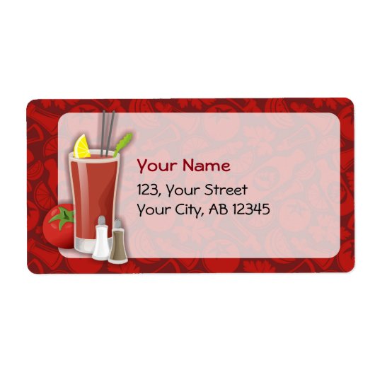 Bloody Mary Etiket (Voorkant)