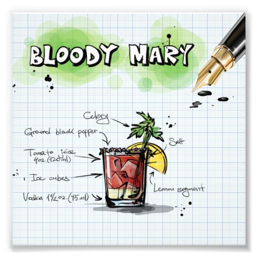 Bloody Mary Foto Afdruk (Voorkant)