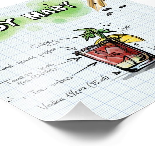 Bloody Mary Foto Afdruk (Hoek)