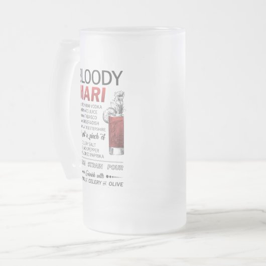 Bloody Mary Frosted Mok - 16 oz (Voorkant links)
