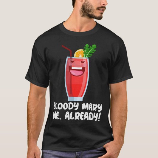 Bloody Mary Funny Cocktail Gezegden T-shirt (Voorkant)