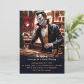 Bloody Mary Iemand? Vampire Halloween Kaart (Staand voorkant)