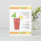 Bloody Mary Invitation Kaart (Staand voorkant)