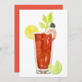 Bloody Mary Invitations Kaart (Voorkant / Achterkant)