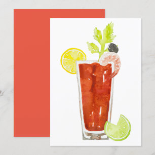 Bloody Mary Invitations Kaart