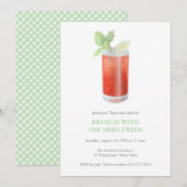 Bloody Mary Jonggehuwden kater brunch na de bruilo Kaart (Voorkant / Achterkant)