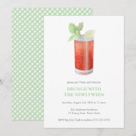 Bloody Mary Jonggehuwden kater brunch na de bruilo Kaart