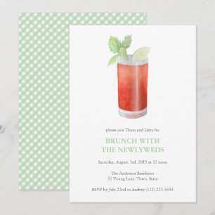 Bloody Mary Jonggehuwden kater brunch na de bruilo Kaart