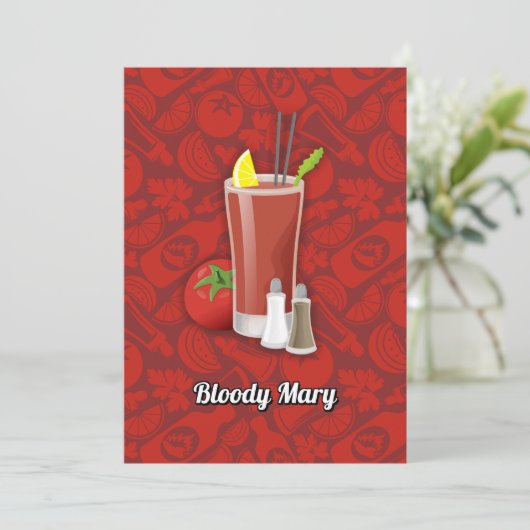 Bloody Mary Kaart (Staand voorkant)