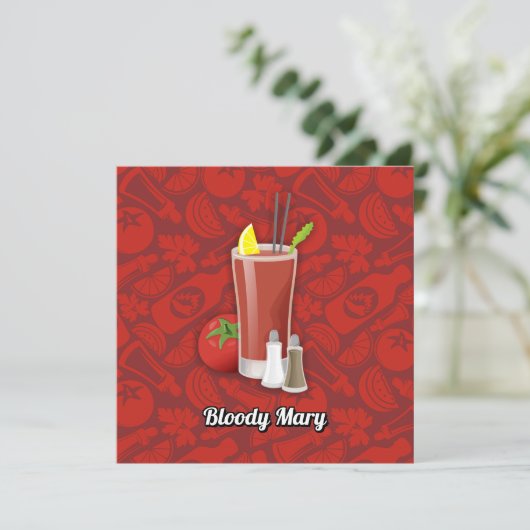 Bloody Mary Kaart (Staand voorkant)