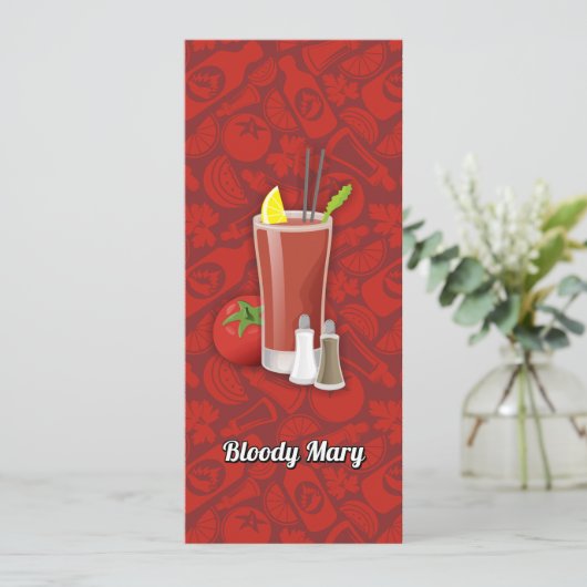 Bloody Mary Kaart (Staand voorkant)