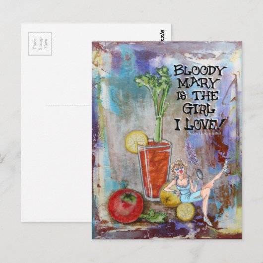 Bloody Mary Kitchen Bar Briefkaart (Voorkant / Achterkant)