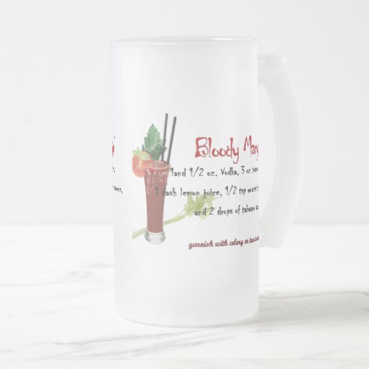 Bloody Mary Matglas Bierpul (Voorkant rechts)