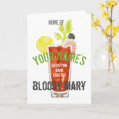 Bloody Mary Personalized Kaart (Gele Bloem)
