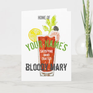 Bloody Mary Personalized Kaart