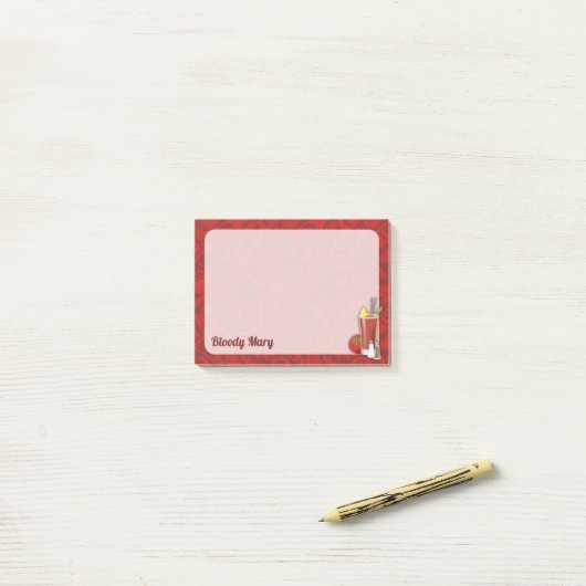Bloody Mary Post-it® Notes (Op bureau)