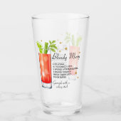 Bloody Mary Recept Glas (Personaliseer het) (Voorkant)