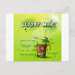 Bloody Mary Recipe Briefkaart