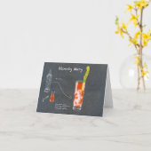 Bloody Mary Recipe Kaart (Gele Bloem)